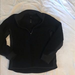 Lulu Lemon black wool quarter zip